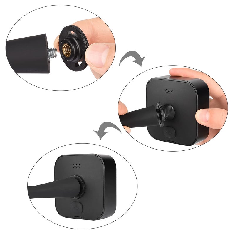 ALERTCAM 2Pack Flexible Twist Mount for Blink XT, Blink XT2, Blink Mini, Blink Outdoor 4 (4th Gen) / (3rd Gen) Home Security Camera System - Black - Image 4